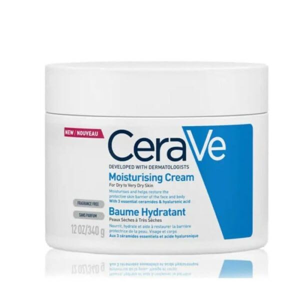 CeraVe Moisturizing Cream | Daily Face & Body Moisturizer for Dry Skin