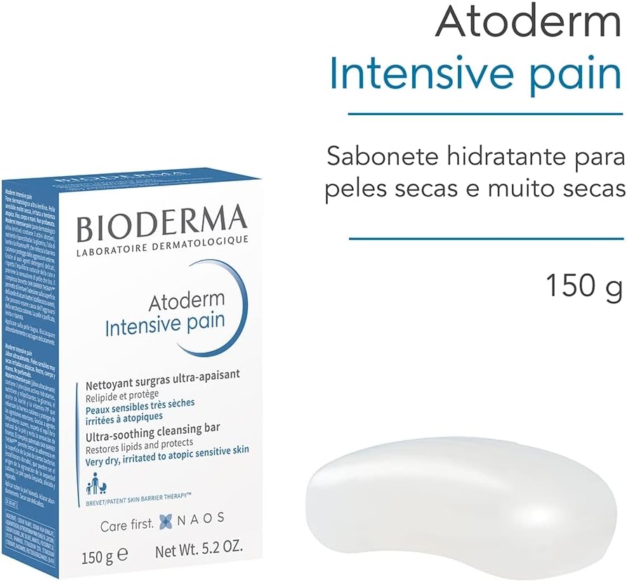 Bioderma Atoderm Intensive Pain Ultra-Soothing Cleansing Bar for Very Dry to Atopic Skin