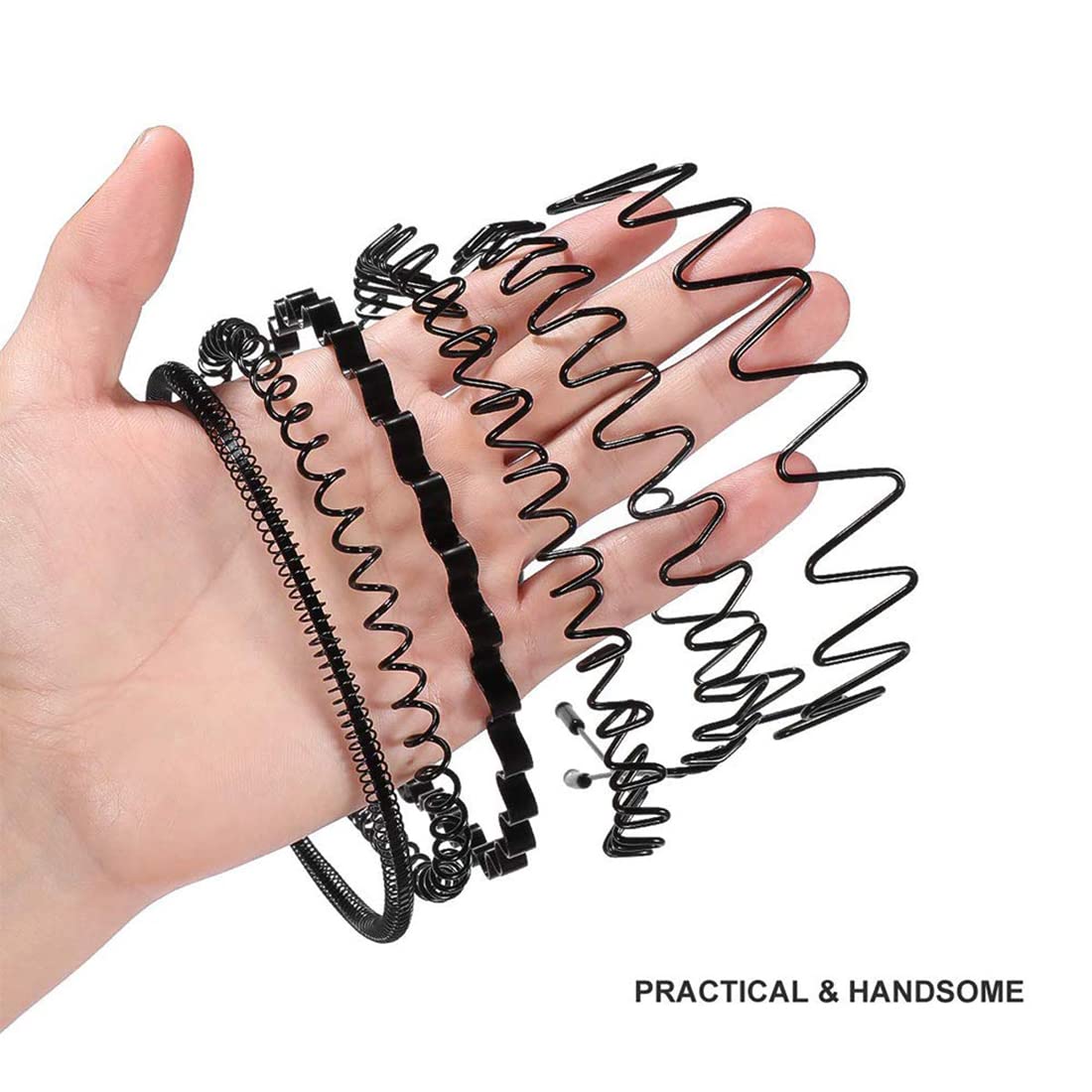 Metal Headbands Wavy Hairband Spring Hair Hoop Sports Fashion Hair Bands