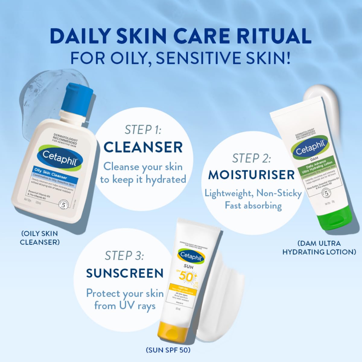Cetaphil Oily Skin Cleanser, Daily Face Wash for Oily, Acne prone Skin, Gentle Foaming