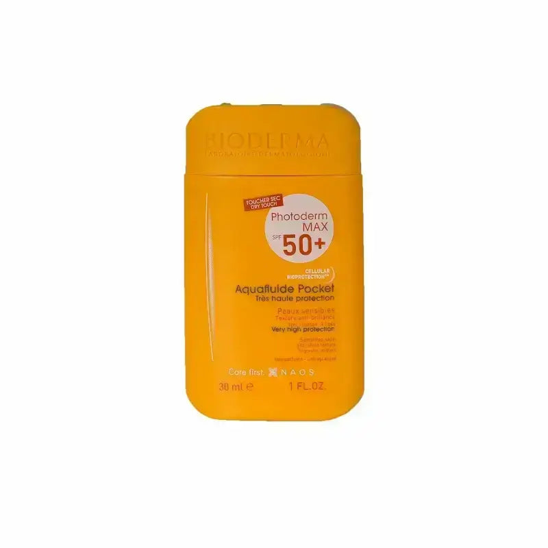 Bioderma Photoderm MAX Aquafluide SPF 50+ Dry Touch Mat Finish Travel Pocket Sunscreen, 30ml