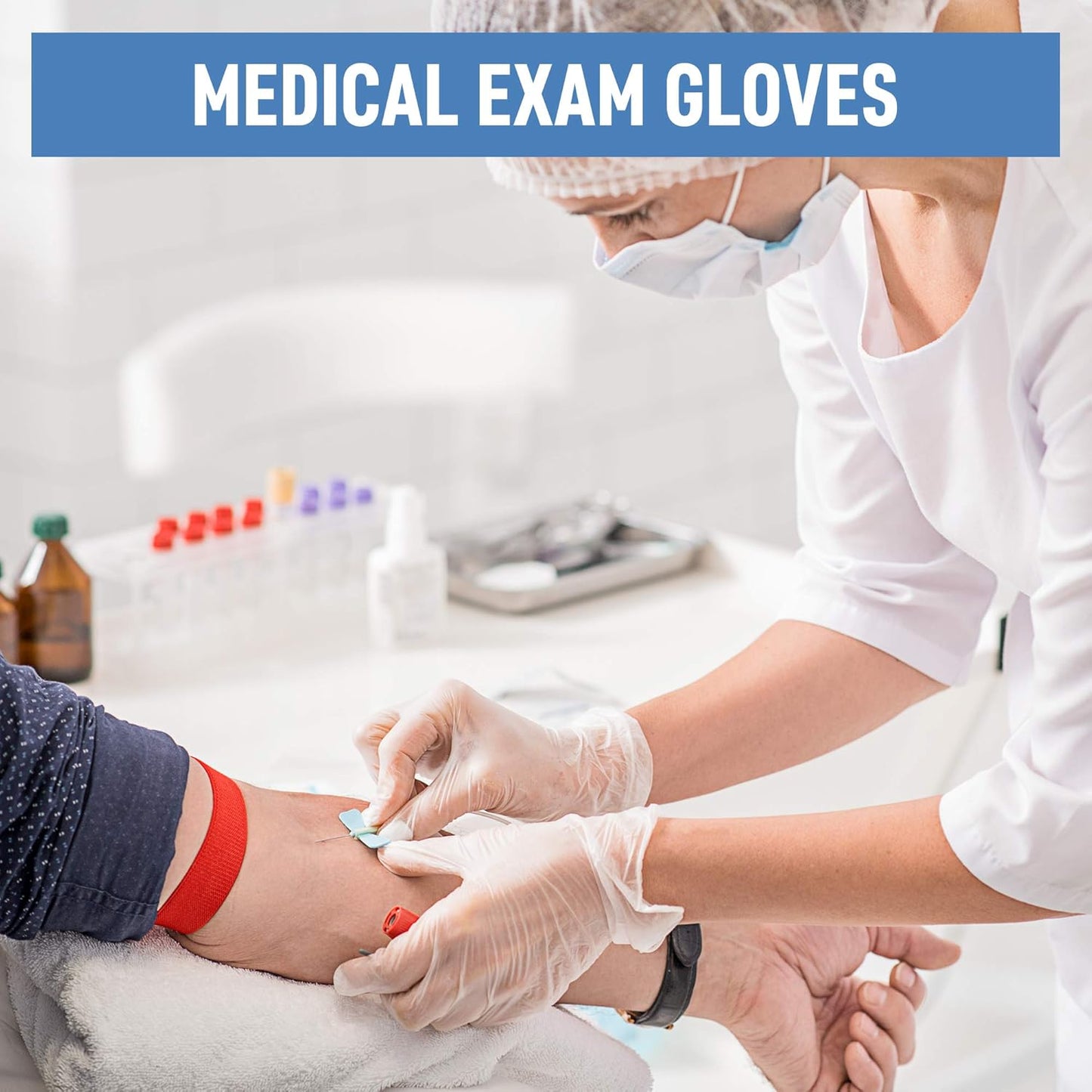 Clear Vinyl Medical Exam Gloves