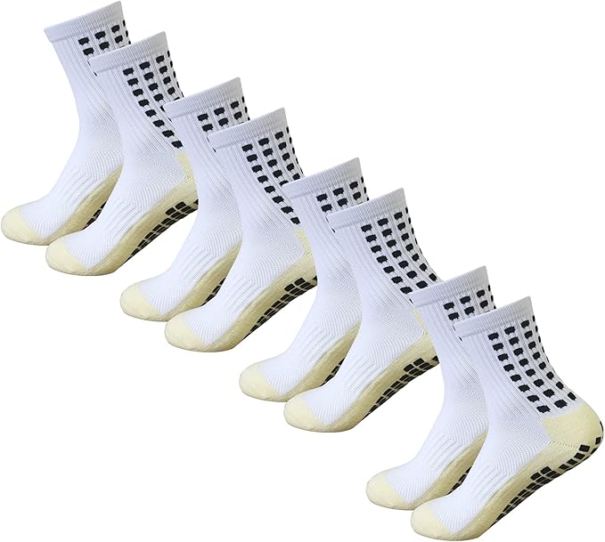 Grip Soccer Socks Anti Slip Non Slip Men's Athletic Socks for Football Basketball Sports