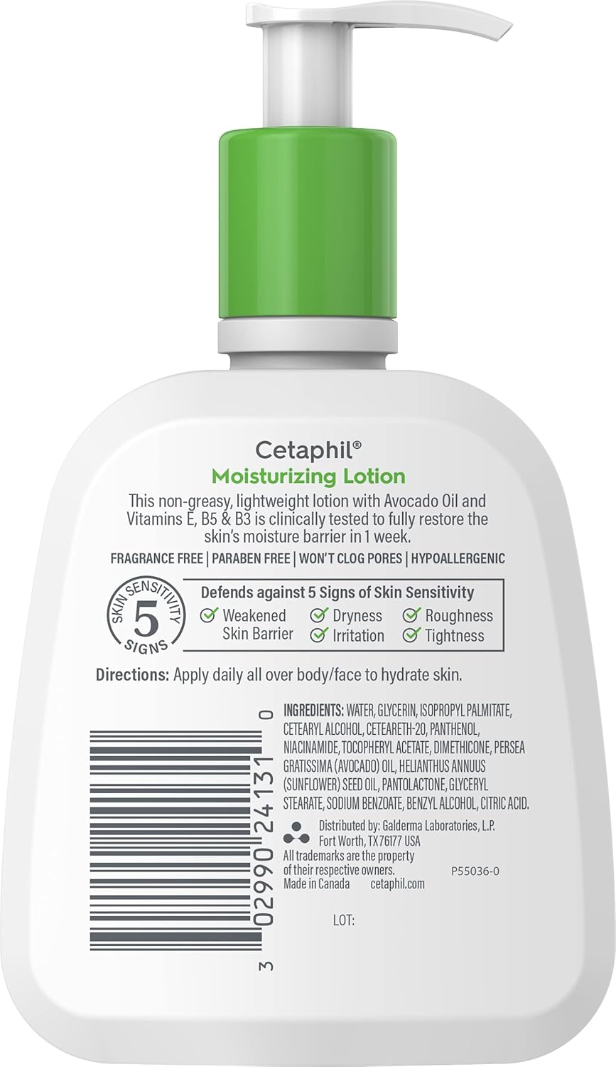 Cetaphil Face & Body Moisturizer, Hydrating Moisturizing Lotion