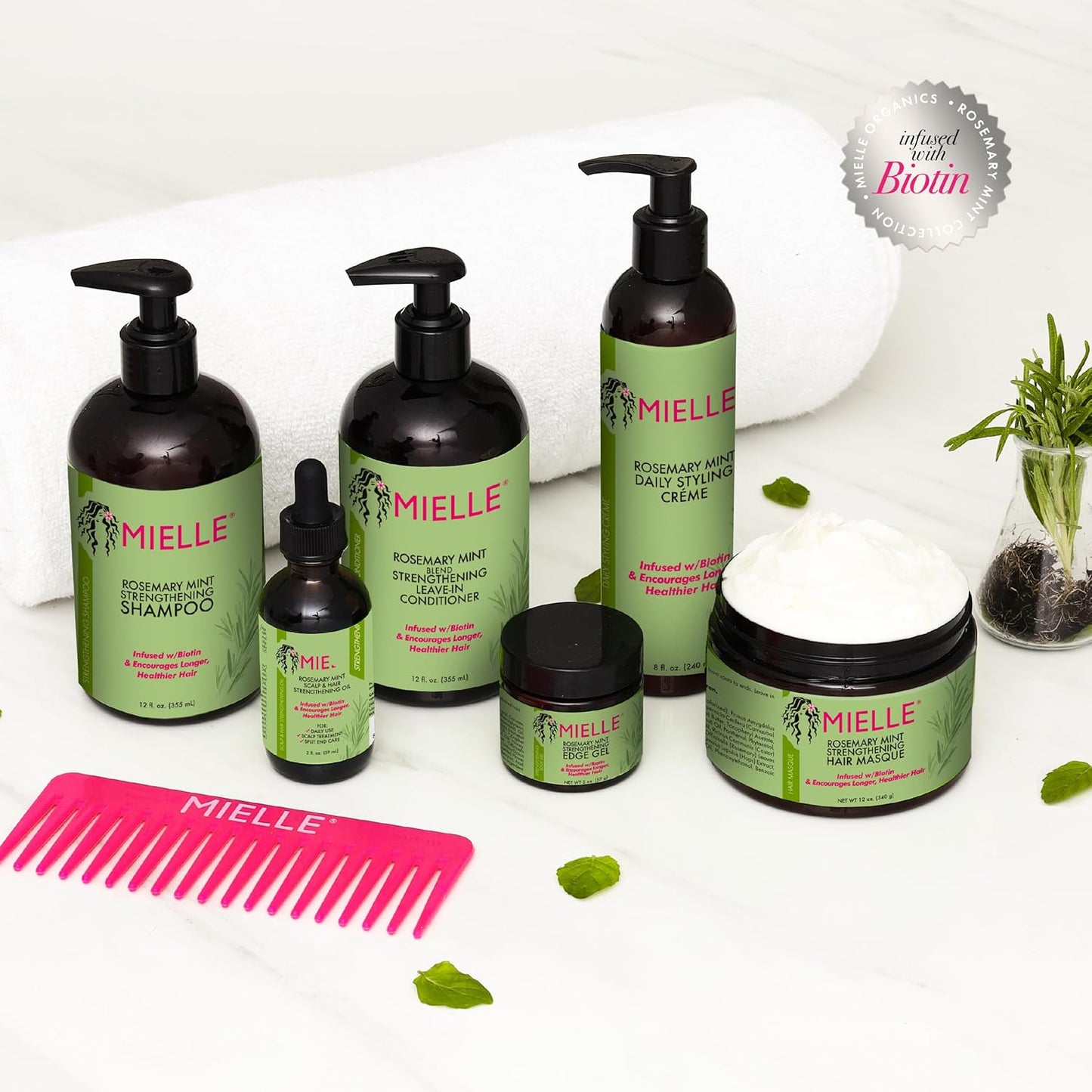Mielle Organics Rosemary Mint Scalp & Hair Oil and Hair Masque