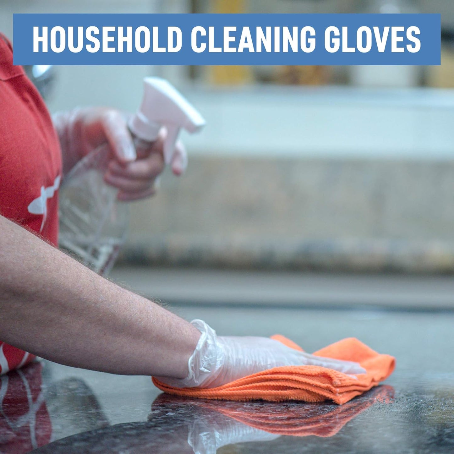 Clear Vinyl Medical Exam Gloves
