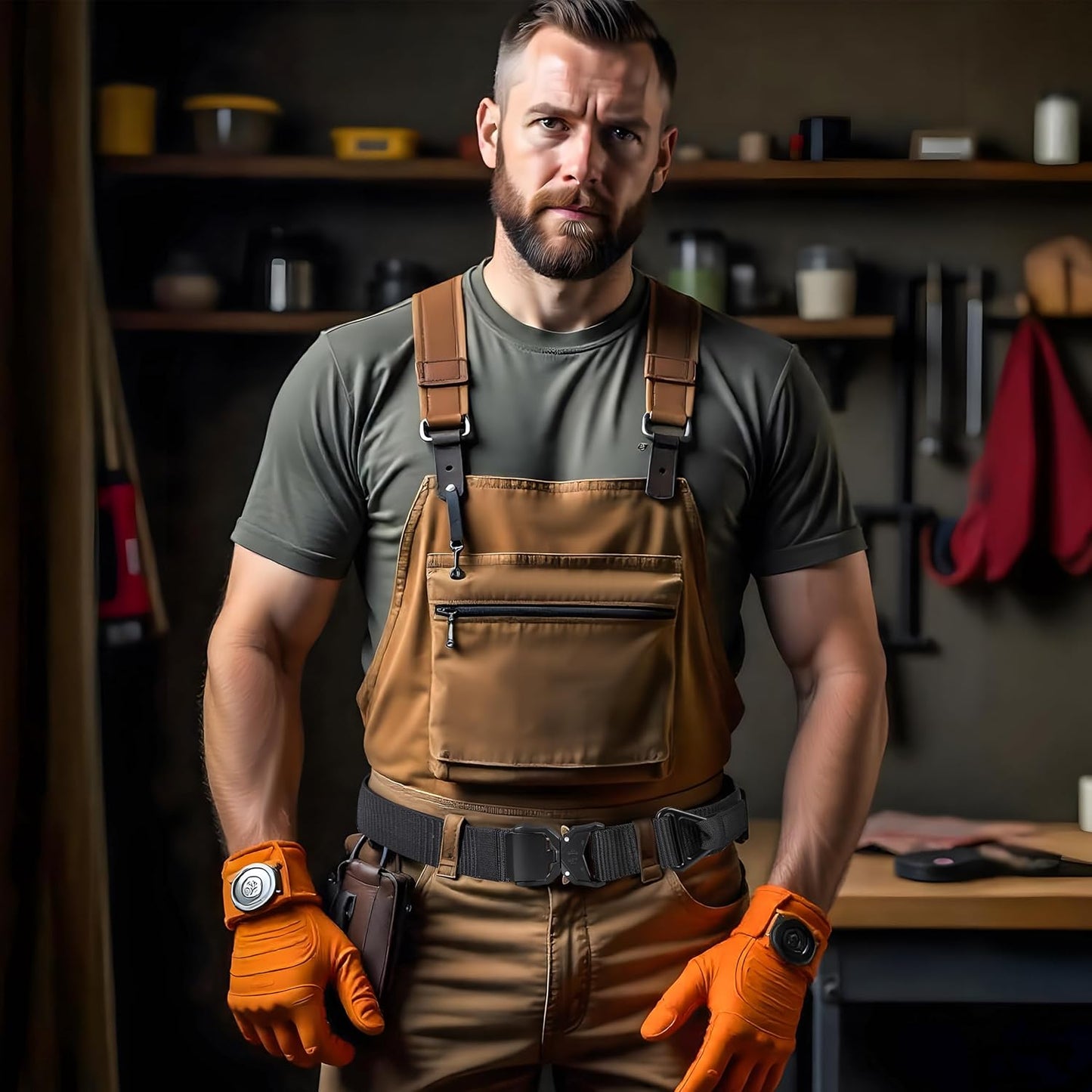 Tactical Belts for Men Military Style Work Hiking Riggers Web Gun Belt