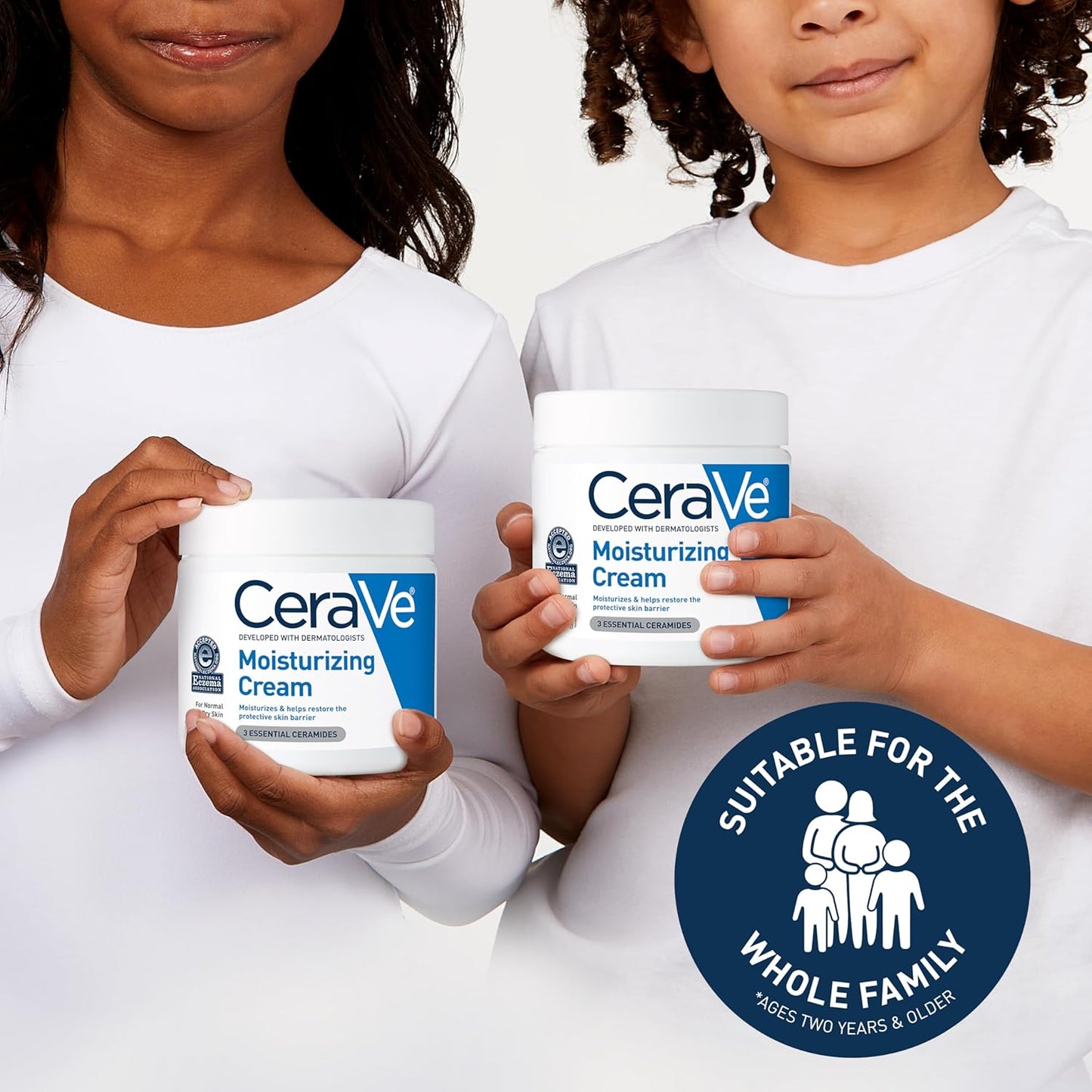CeraVe Moisturizing Cream, Body and Face Moisturizer for Dry Skin